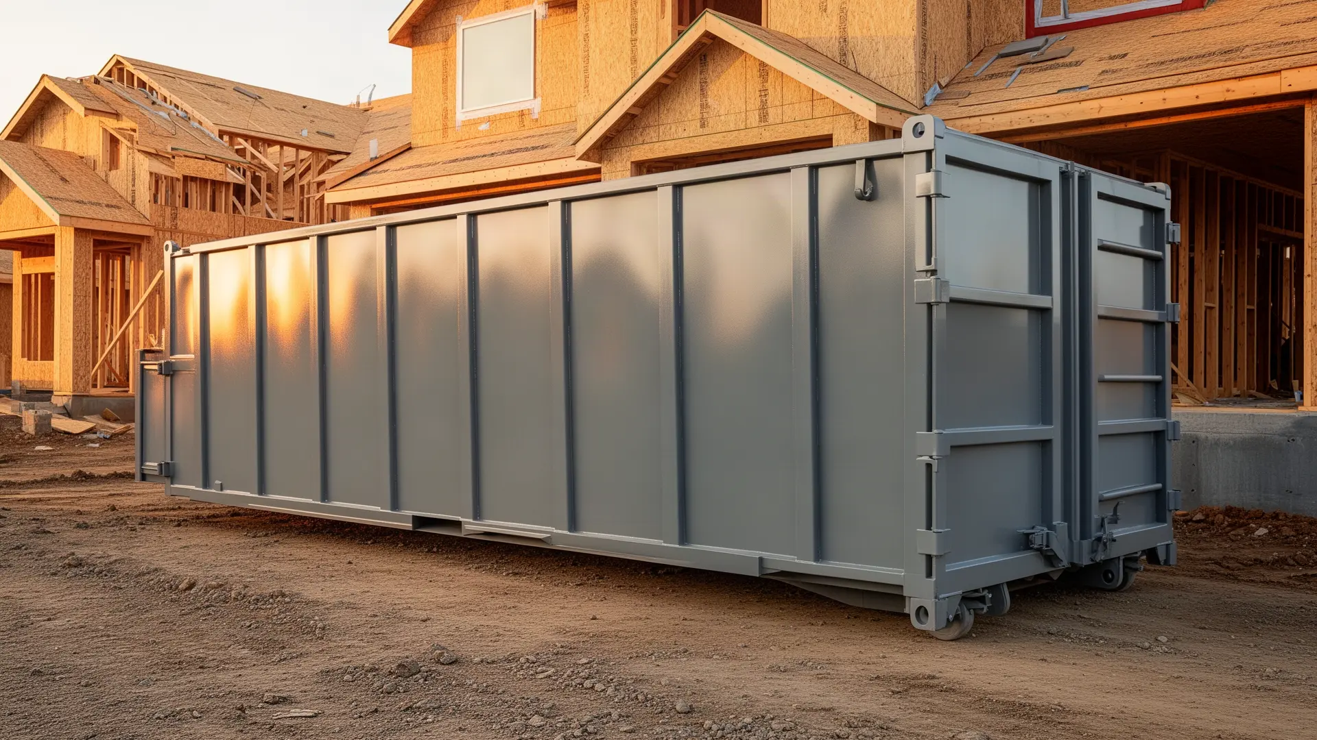 Roll-off dumpster from Rick's Richardson Dumpster Rental in Richardson, TX